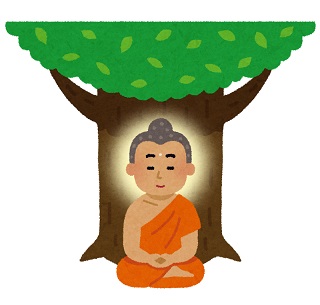 菩提樹の下のお釈迦様