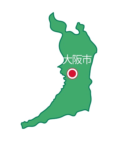 大阪府（大阪市）の地図