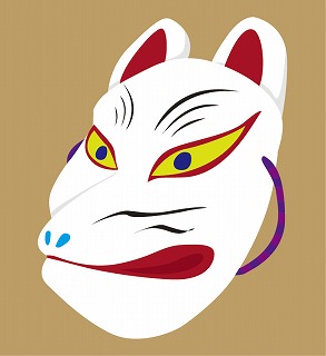 狐のお面の意味とは 狐面の黒い色や赤 青の模様の色にどんな意味があるの 日本文化研究ブログ Japan Culture Lab