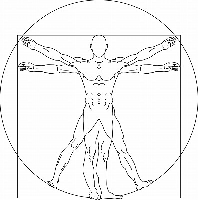 レオナルド・ダ・ヴィンチが書いた人体の絵
