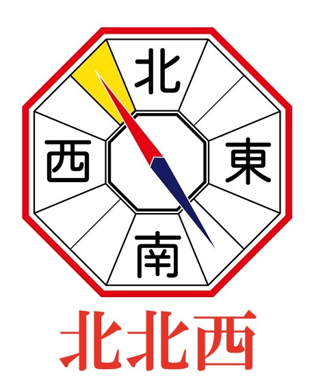 北北西を示した方位の図